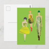 Modellen in Mode Briefkaart (Voorkant / Achterkant)