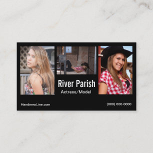 Modellen of accenten voor Visitekaartjes op kop