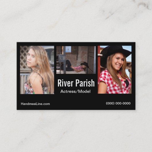 Modellen of accenten voor Visitekaartjes op kop (Voorkant)