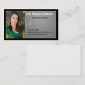 Modellen of accenten voor Visitekaartjes op kop (Voorkant / Achterkant)