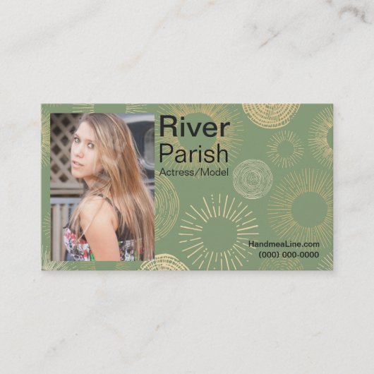 Modellen of Visitekaartjes met hoofdschot (Voorkant)