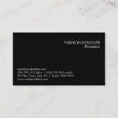 Modellen op de catwalk Variatie Visitekaartje (Achterkant)