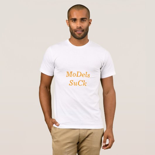 Modellen Suck T-shirt (Voorkant volledig)