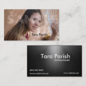 Modellen van visitekaartjes voor het hoofdschot va (Voorkant / Achterkant)