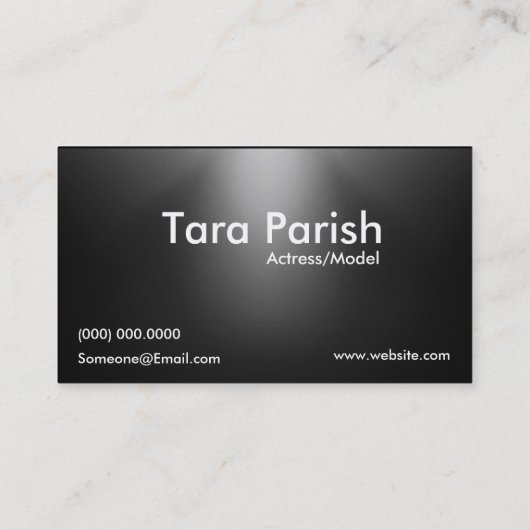 Modellen van visitekaartjes voor het hoofdschot va (Achterkant)