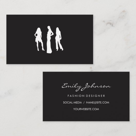 Modellen Visitekaartje (Voorkant / Achterkant)