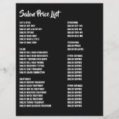 Modellen voor haar, kapper, haar salon advertentie flyer (Achterkant)