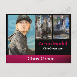 Modellen voor headshot Zed/Comp-kaarten Briefkaart