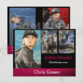 Modellen voor headshot Zed/Comp-kaarten Briefkaart (Voorkant / Achterkant)