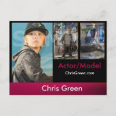 Modellen voor headshot Zed/Comp-kaarten Briefkaart (Voorkant)