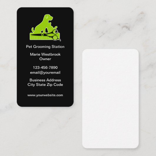 Modellen voor moderne bedrijfskaart voor computerg visitekaartje (Voorkant / Achterkant)