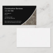 Modellen voor moderne bedrijfskaarten voor de bouw visitekaartje (Voorkant / Achterkant)