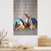 Modellen werken uit. poster (Keuken)