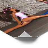 Modellen werken uit. poster (Hoek)