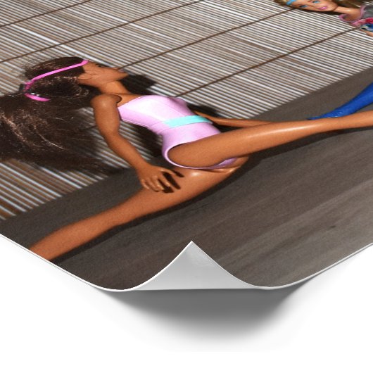 Modellen werken uit. poster (Hoek)