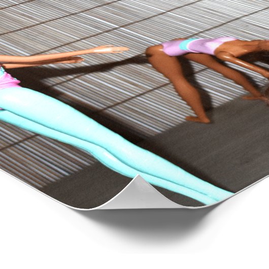 Modellen werken uit. poster (Hoek)