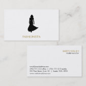 Modellenbureau-model Visitekaartje (Voorkant / Achterkant)