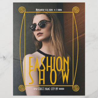 Modellenkleding voor modeshow flyer