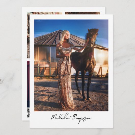 Modelleren Actief Comp Kaart 5 Fotoscript (Voorkant / Achterkant)