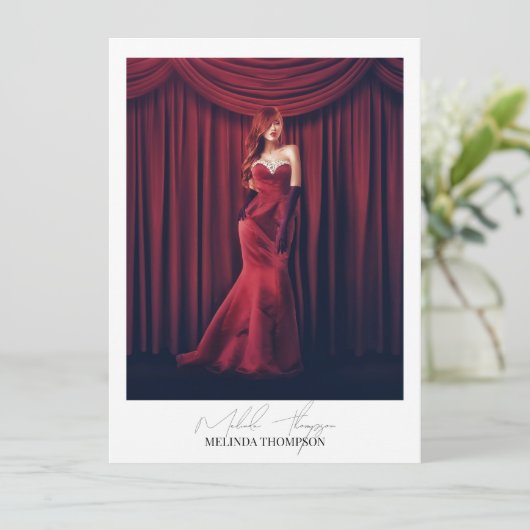 Modelleren Actief Comp Kaart 5 Fotosignatuurscript (Staand voorkant)