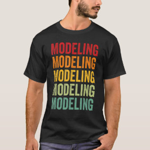 Modelleren Hobbyistische regenboogontwerp T-shirt