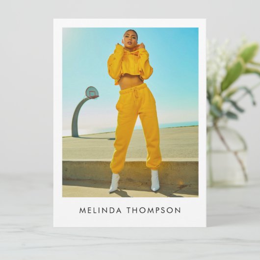 Modellerende Actor Comp Kaart 5 Foto QR Code (Staand voorkant)