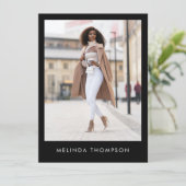 Modellerende Actor Comp Kaart 5 Foto QR Code Black (Staand voorkant)