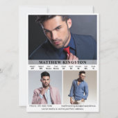 Modellering 4 Foto Tweezijdige Composiet Kaart Sja (Achterkant)