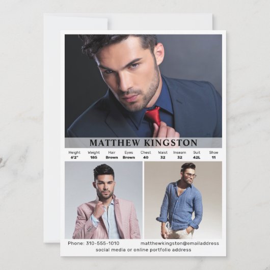 Modellering 4 Foto Tweezijdige Composiet Kaart Sja (Achterkant)