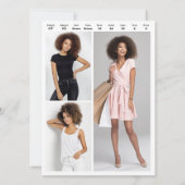 Modellering 4 Foto Tweezijdige Composiet Kaart Sja (Achterkant)