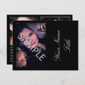 Modellering/Actief mini Zed/Comp-kaart Briefkaart (Voorkant / Achterkant)