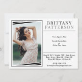 Modellering Comp Kaart | 2 Foto 2 Sided 5.5x7.5 (Achterkant)