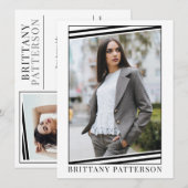 Modellering Comp Kaart | 2 Foto 2 Sided 5.5x7.5 (Voorkant / Achterkant)