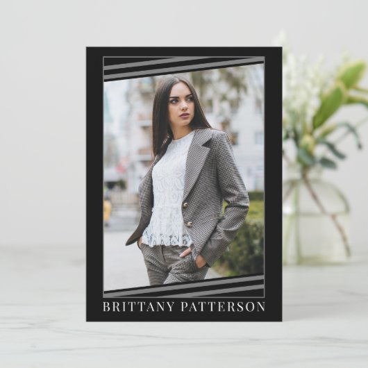 Modellering Comp Kaart | 2 Foto 2 Sided 5x7 (Staand voorkant)