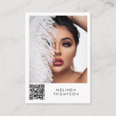 Modellering Comp Kaart 5 Foto QR Code Kaart Visitekaartje (Voorkant)