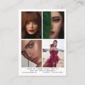 Modellering Comp Kaart 5 Foto QR Code Kaart Visitekaartje (Achterkant)