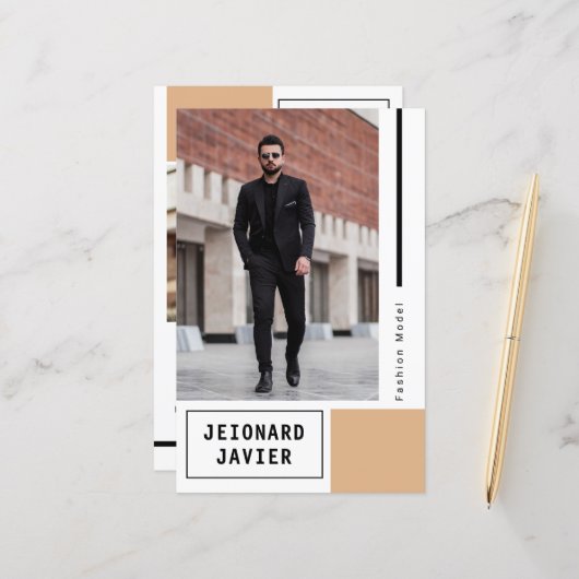 Modellering Comp Kaart Sjabloon (Voorkant / Achterkant in situ)