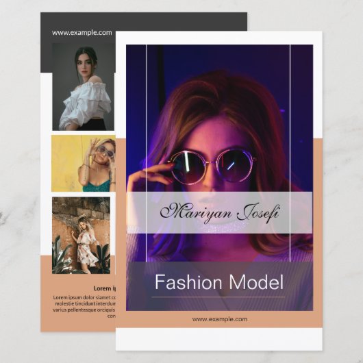 Modellering Comp Kaart Sjabloon (Voorkant / Achterkant)