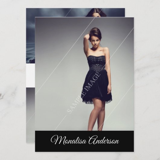 Modellering Comp-kaart / Zed-kaart Kaart (Voorkant / Achterkant)