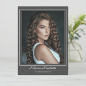 Modellering Fotokaart Afdrukken Downloaden | 5 Fot Aankondiging (Staand voorkant)