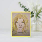 modelmeisje briefkaart (Staand voorkant)