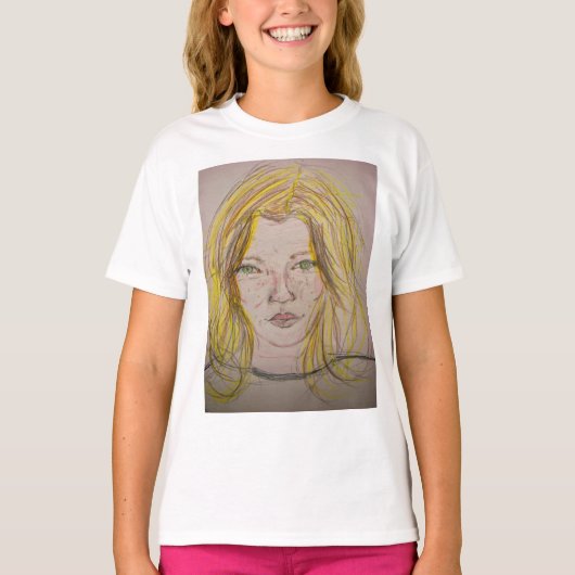 modelmeisje t-shirt (Voorkant)