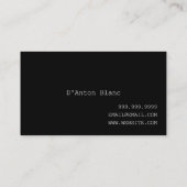 Modelmodellen fotografie camera fotografie visitekaartje (Achterkant)