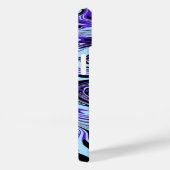 Modelmonogram modern blauw Abstract Waterverf Case-Mate iPhone Case (Achterkant / Rechts)