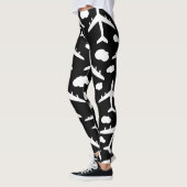 Modelontwerp van het zwarte vliegende vliegtuig leggings (Links)