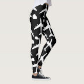 Modelontwerp van het zwarte vliegende vliegtuig leggings (Rechts)