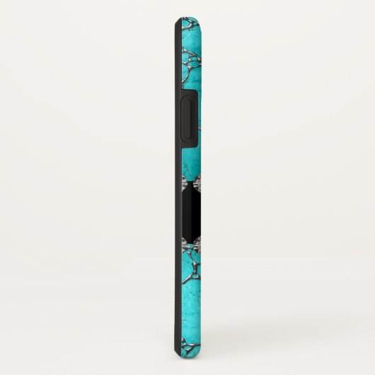 Modelontwerp van turquoise look Case-Mate iPhone case (Achterkant/rechts)