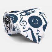 Modelontwerp voor muziekinstrumenten 2 tonen stropdas (Opgerold)