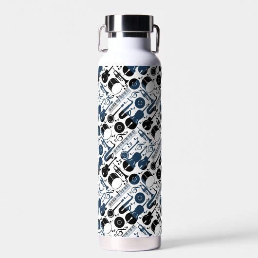 Modelontwerp voor muziekinstrumenten 2 tonen wit waterfles (Voorkant)