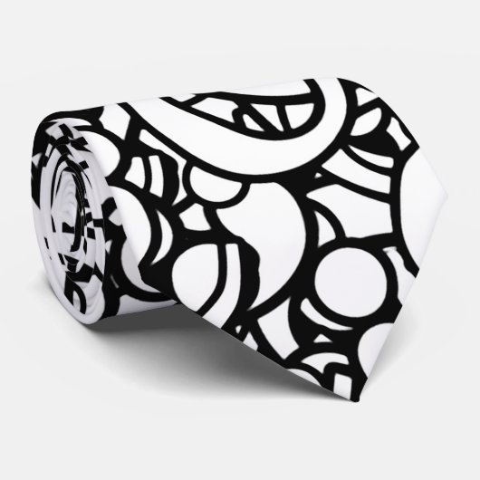 Modelontwerp voor typografisch vraagteken stropdas (Opgerold)